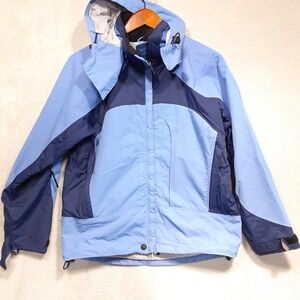 Chalet Ski Wear Mens Jacket Sz.Small/Blue-Colorblock/Detachable Hoodie/Outdoor
